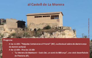 Cartel de la actividad programada en La Morera de Montsant