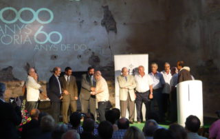 Un momento del homenaje realizado a los primeros miembros del Consejo Regulador de la DOQ Priorat