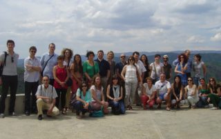 Els participants a la trobada de Wildwine durant la visita a la DOQ Priorat