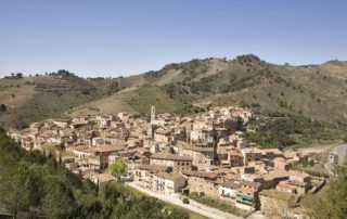 Una vista de la vila de Porrera