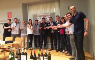 Imatge de la roda de premsa de presentació de Divendres Di Vins 2015