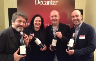 Imagen de los representantes de las cuatro bodegas de la DOQ Priorat presentes en Londres esta semana