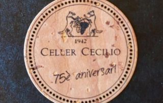 Etiqueta commemorativa del 75è aniversari del Celler Cecilio de Gratallops